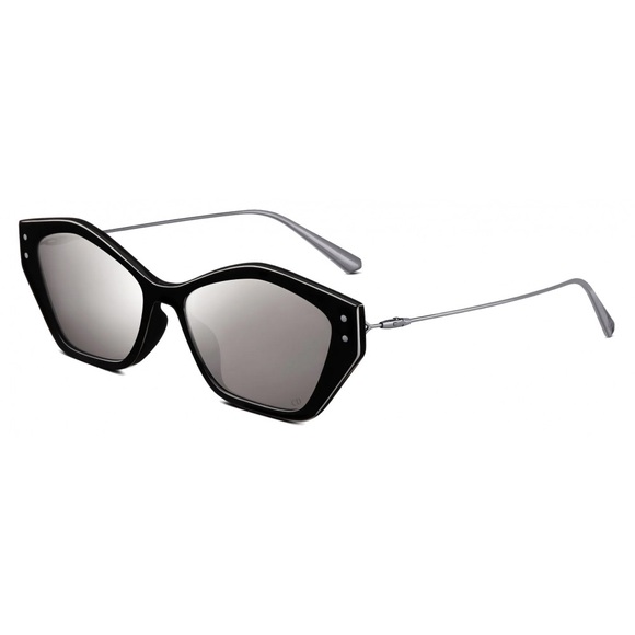 DIOR MissDior B5I Black/Mirrored/Ruthenium Cat Eye Sunglasses - Picture 2 of 4